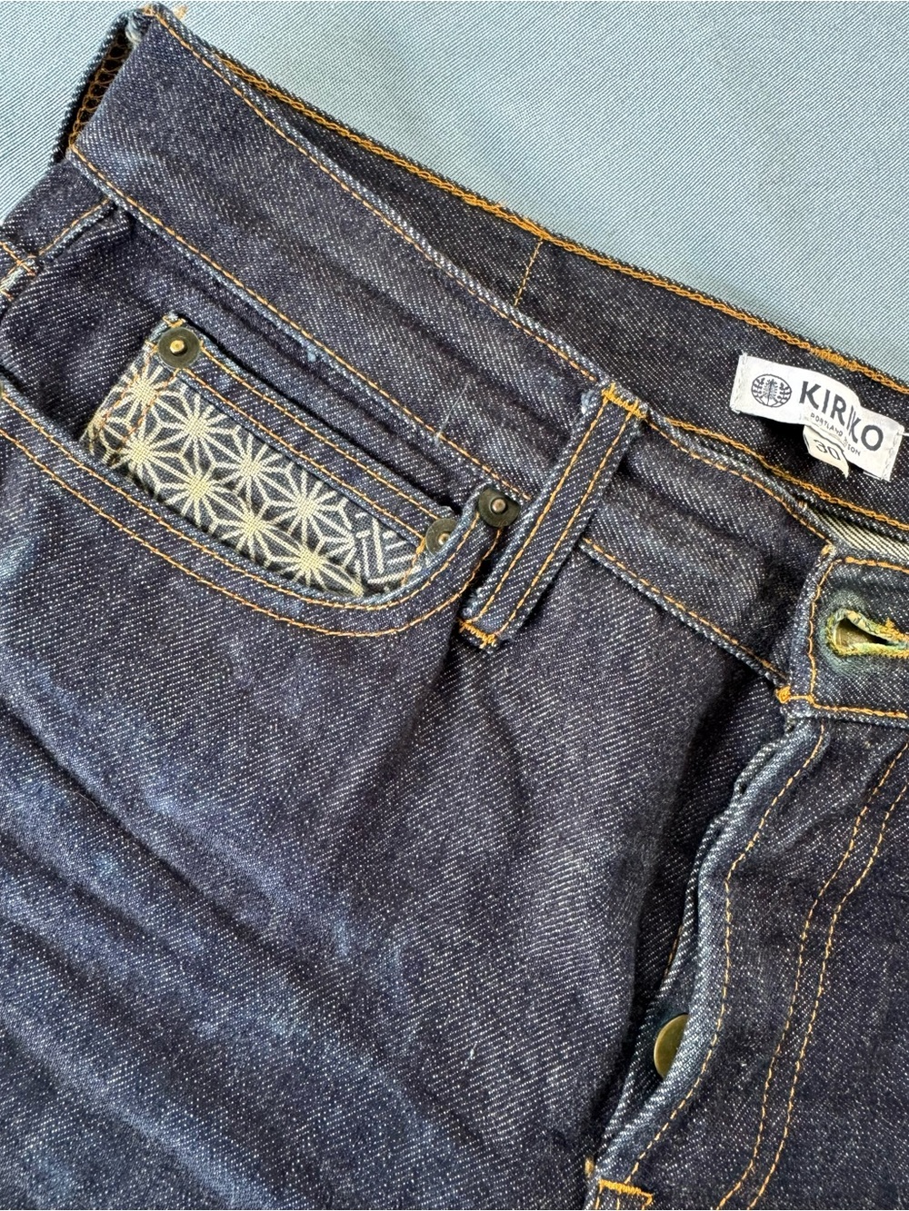 KIRIKO Men's Japanese  Denim Jean